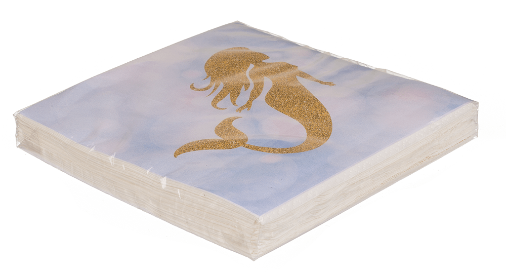 Paper napkins, Mermaid, ca. 33 x 33 cm,