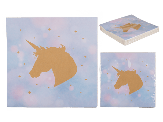 Paper napkins, Unicorn, ca. 33 x 33 cm,