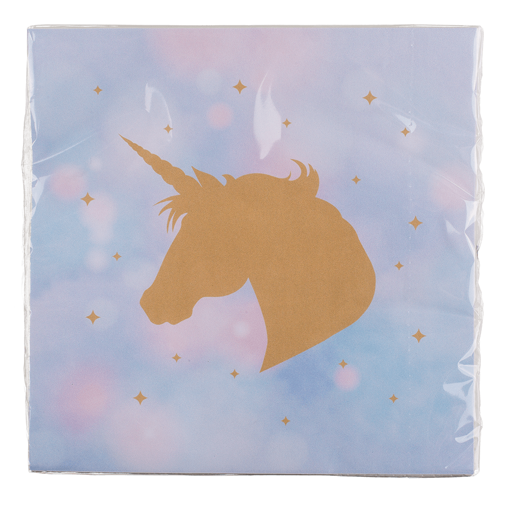 Paper napkins, Unicorn, ca. 33 x 33 cm,