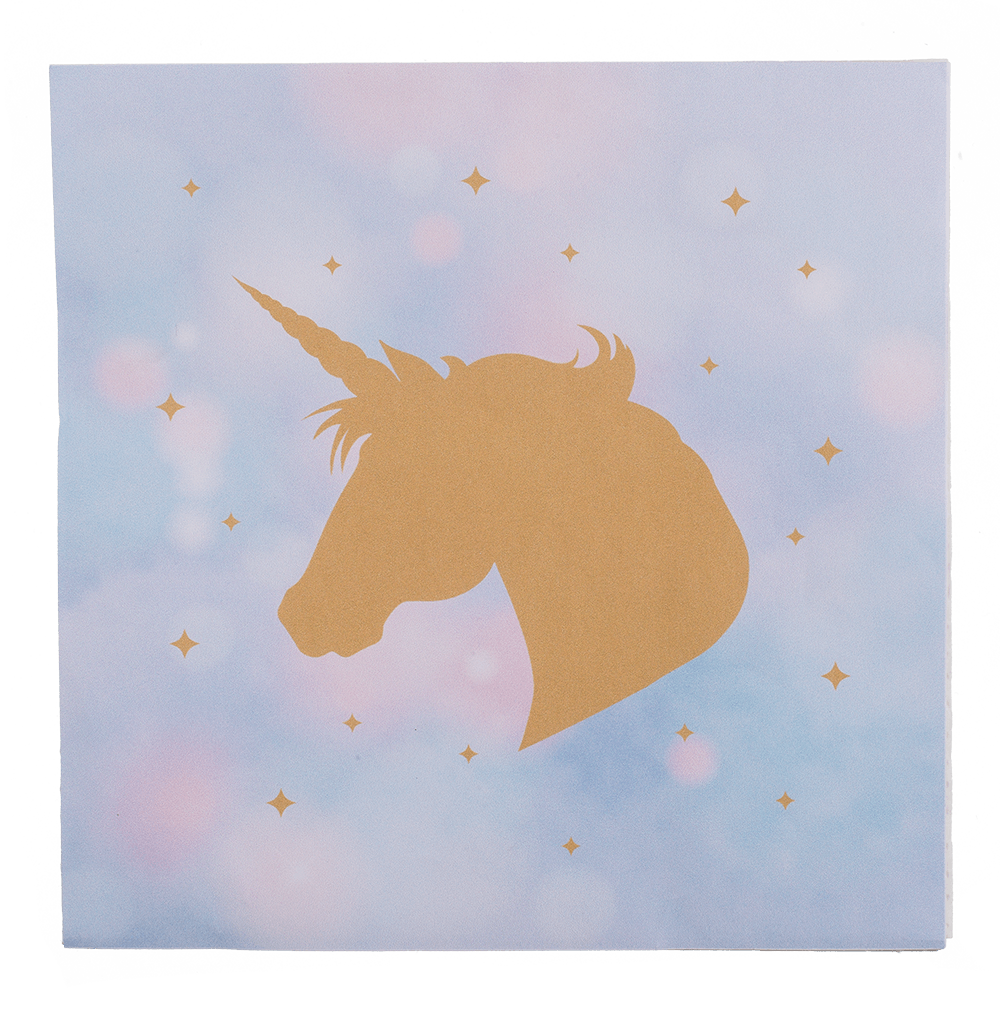 Paper napkins, Unicorn, ca. 33 x 33 cm,