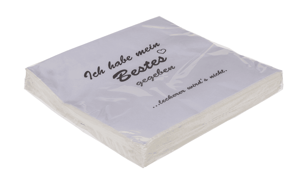 Paper napkins, leckerer wird's nicht,