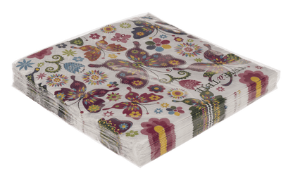 Paper napkins, Colorful Butterflies,