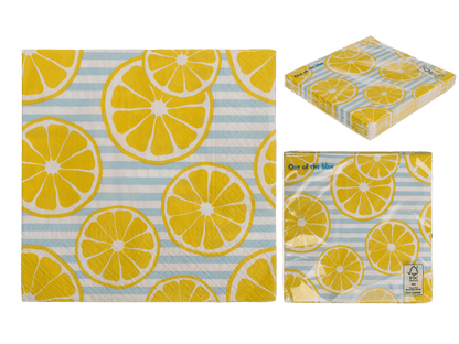 Paper napkins, Lemons,