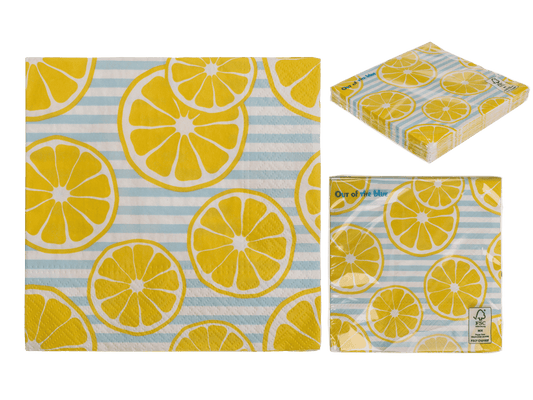 Paper napkins, Lemons,