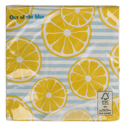 Paper napkins, Lemons,