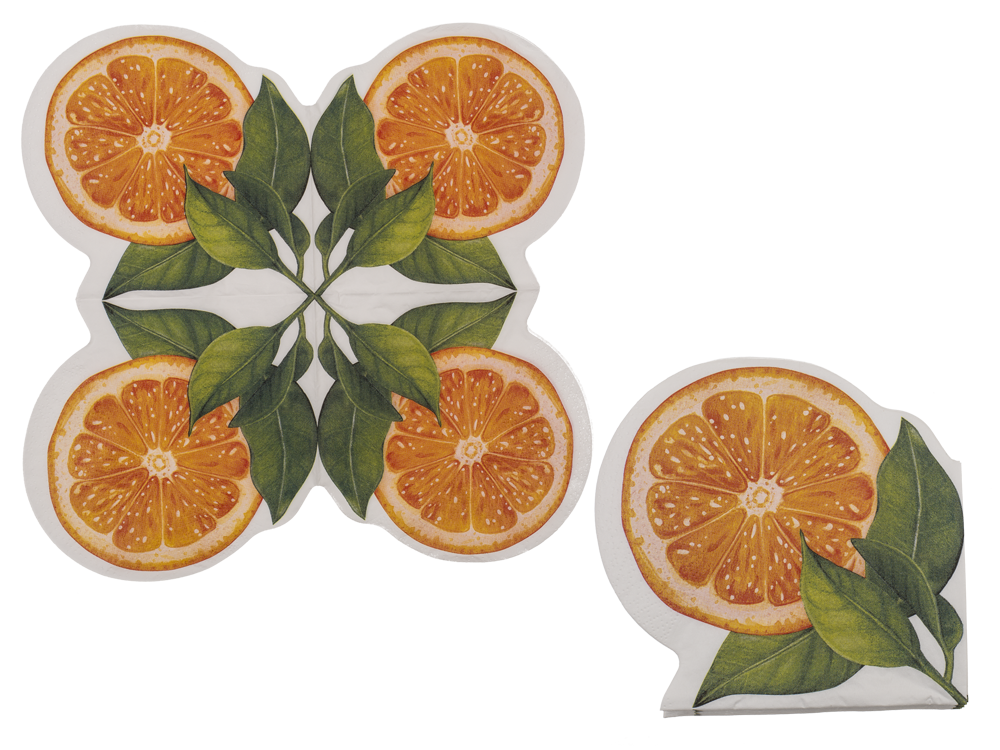 Paper motive tissue, Orange,