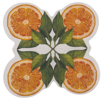 Paper motive tissue, Orange,