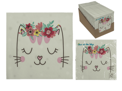 Paper napkins, Dreaming Cat,