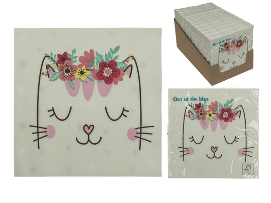 Paper napkins, Dreaming Cat,