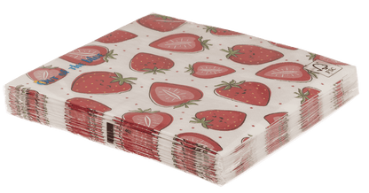 Paper napkins, Strawberries,