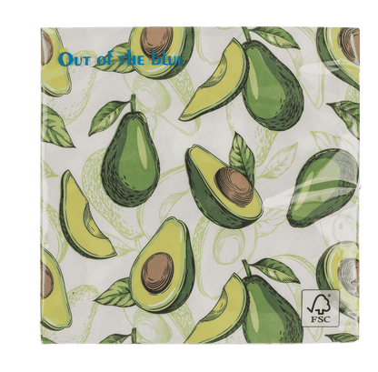 Paper napkins, Avocado,