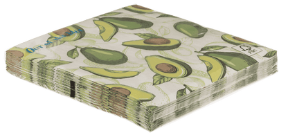 Paper napkins, Avocado,