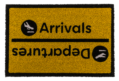 Floor mat, Arrivals-Departures, ca. 60 x 40 cm,