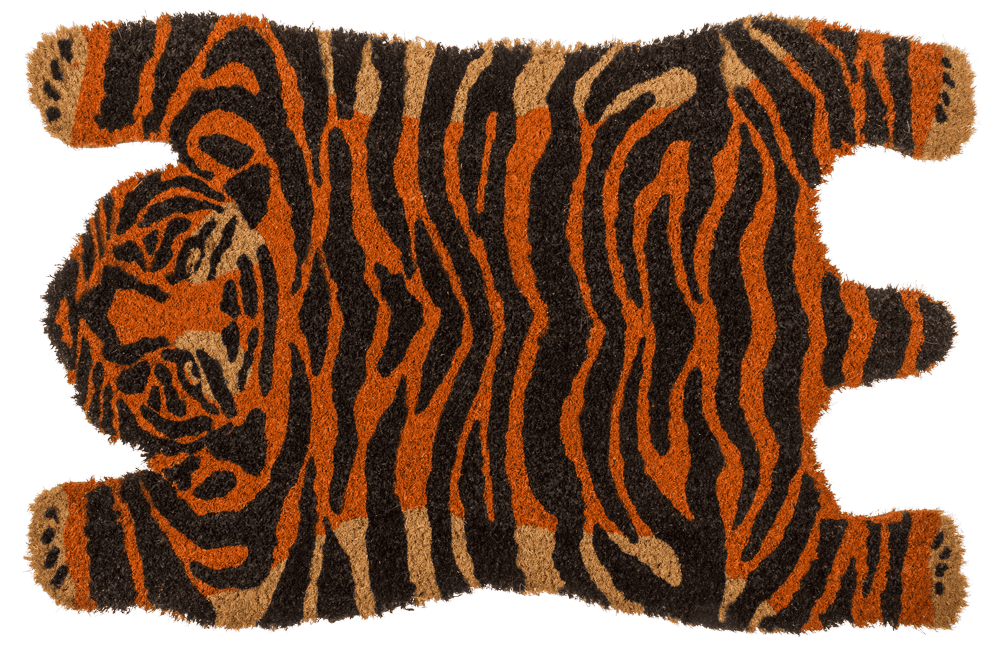 Floor mat in animal design, tiger, 60 x 40 cm,