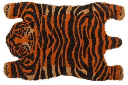 Floor mat in animal design, tiger, 60 x 40 cm,