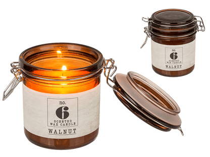 Scented candle (Walnut) in mason jar