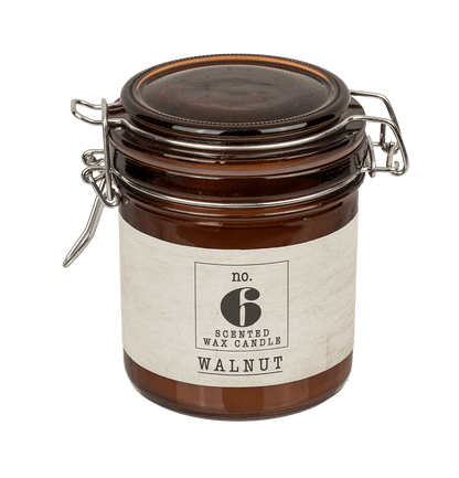 Scented candle (Walnut) in mason jar
