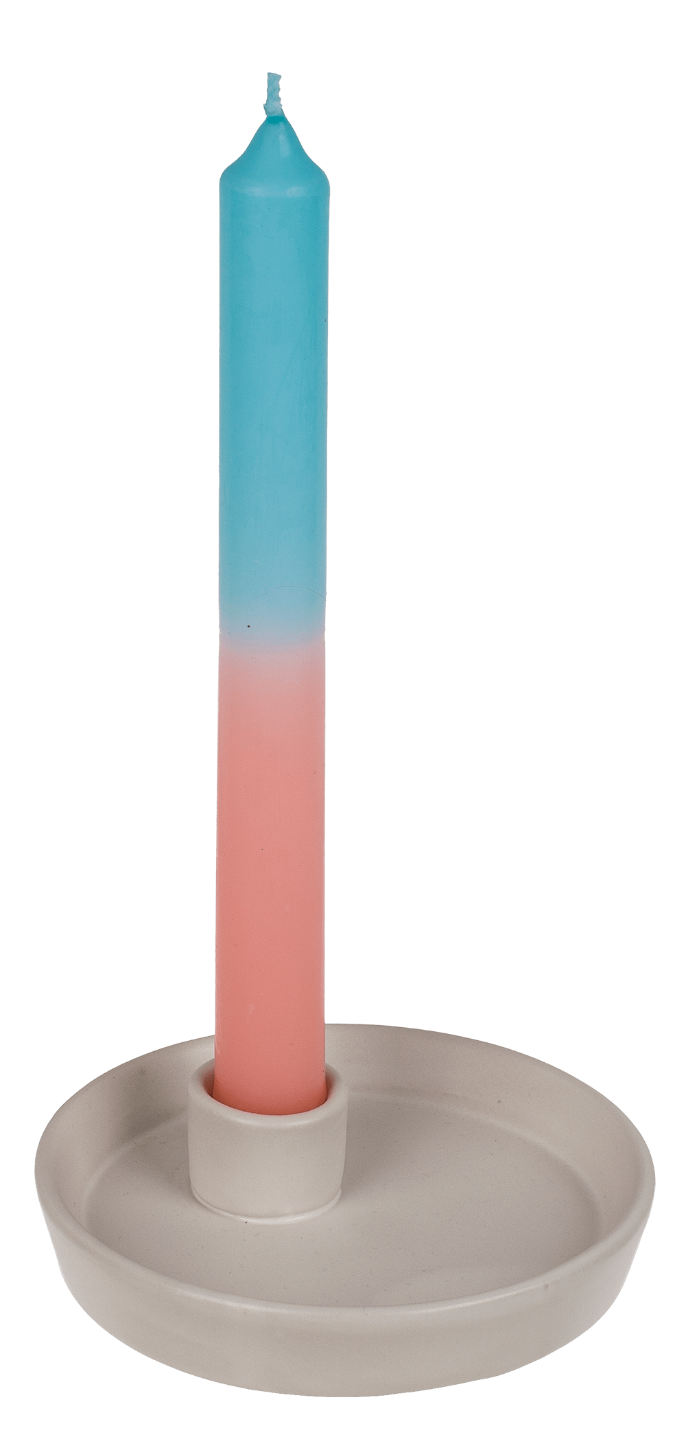 Stick candle with color gradient,