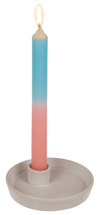 Stick candle with color gradient,
