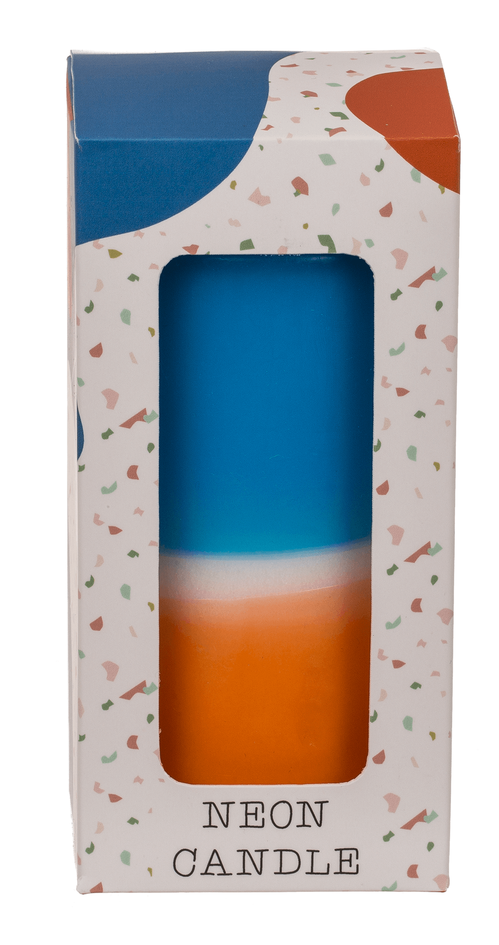 Pillar candle with color gradient