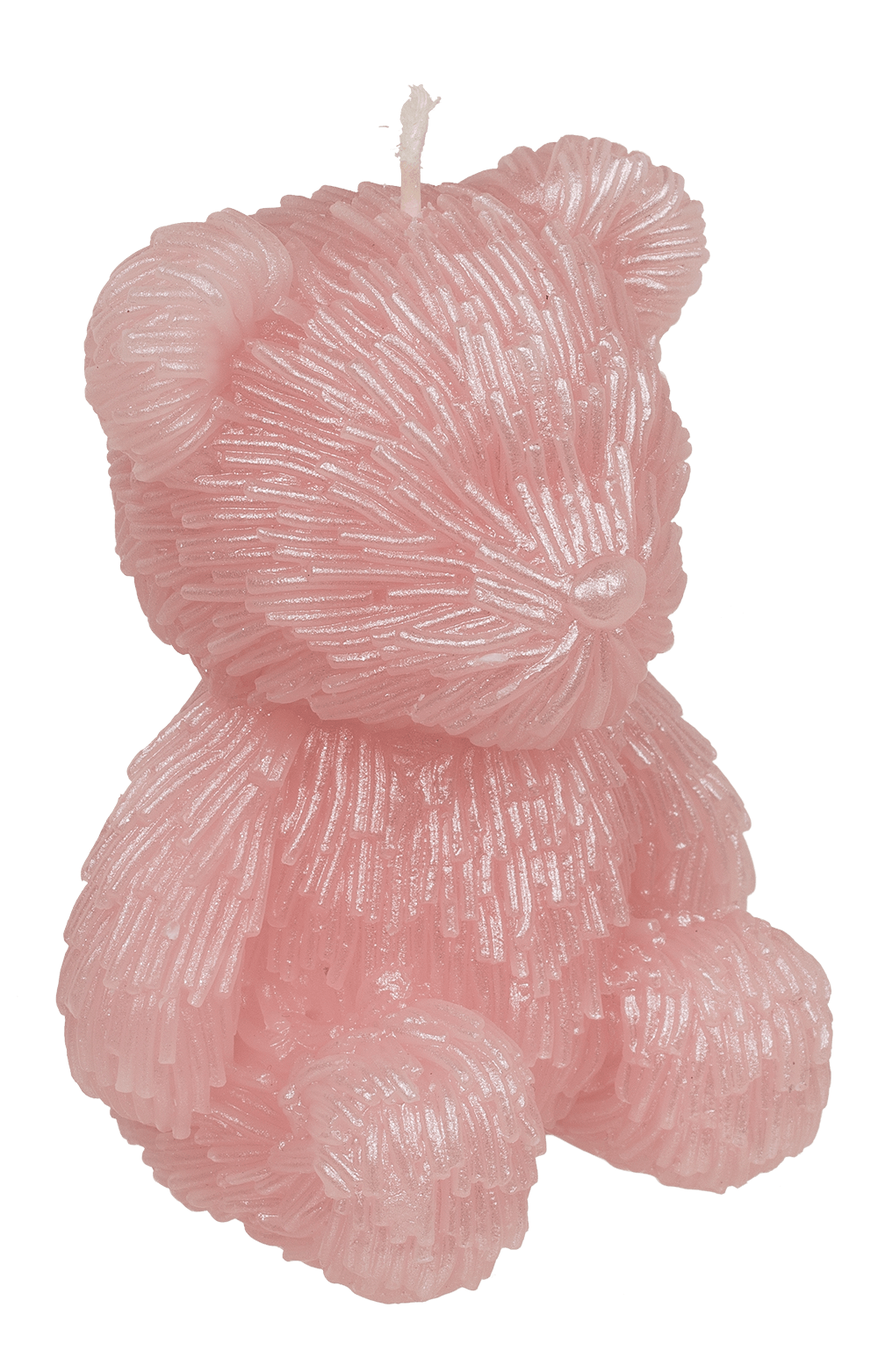 Candle, teddy bear, ca. 8 x 7 x 10,5 cm,