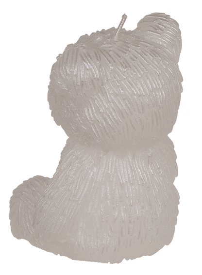 Candle, teddy bear, ca. 8 x 7 x 10,5 cm,