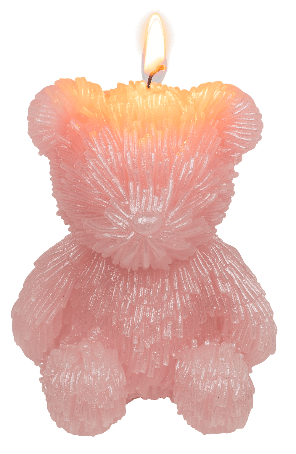 Candle, teffy bear, ca. 11 x 9,5 x 13,5 cm,