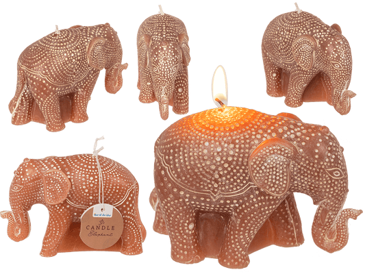 Candle, Elephant, ca. 11,5 x 4,5 x 8,5 cm
