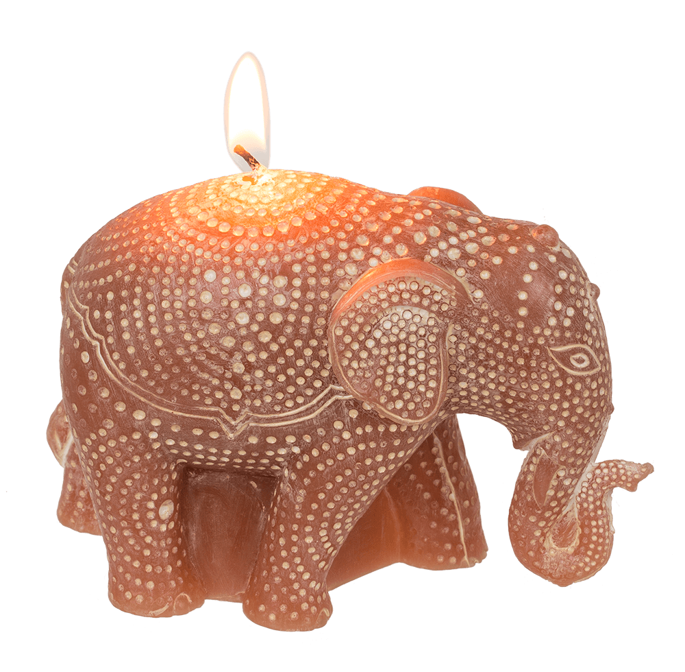 Candle, Elephant, ca. 11,5 x 4,5 x 8,5 cm