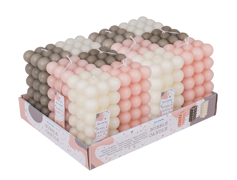 Kerze, Bubble, ca. 6 x 12 cm,