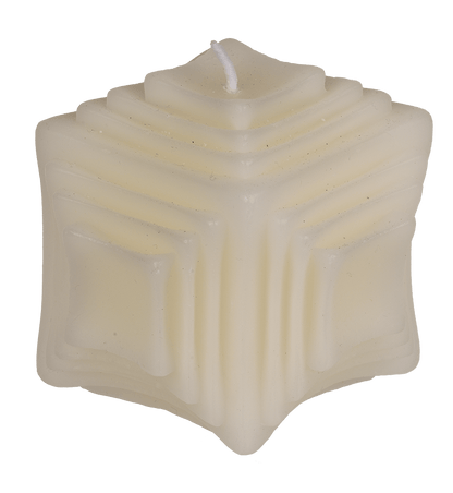 Candle, structure, ca. 8 x 7,5 cm,