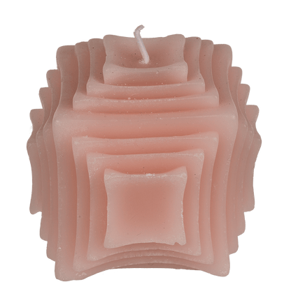 Candle, structure, ca. 8 x 7,5 cm,