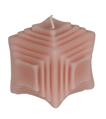 Candle, structure, ca. 8 x 7,5 cm,