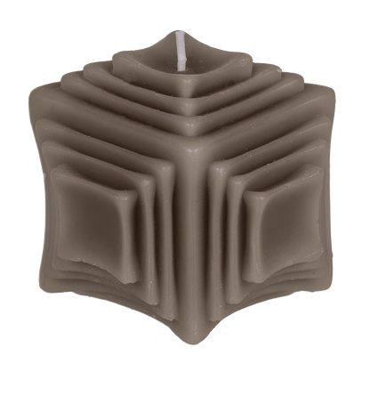 Candle, structure, ca. 8 x 7,5 cm,