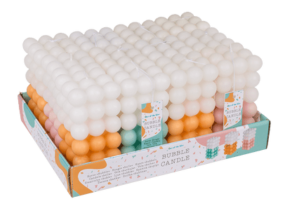 Candle, Colourful Bubble, ca. 6 x 12 cm,