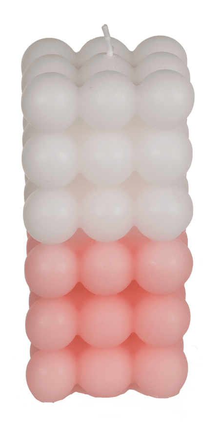 Candle, Colourful Bubble, ca. 6 x 12 cm,