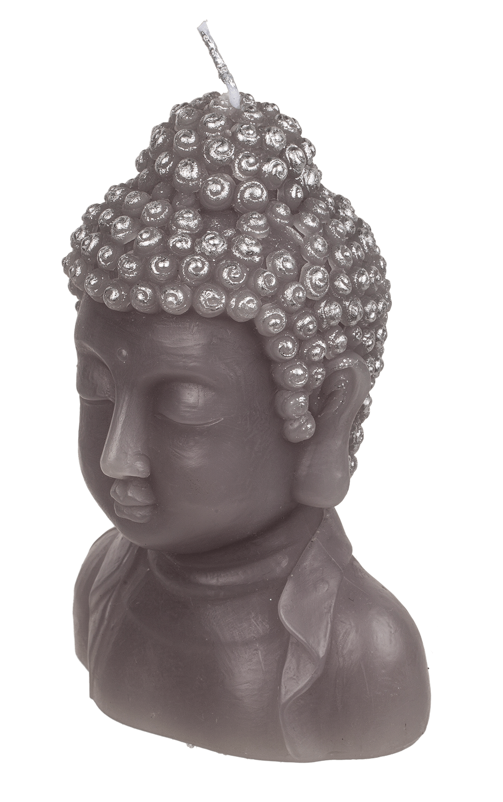 Candle, Buddha head, ca. 8 x 6,5 x 12,5 cm,