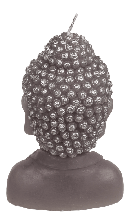 Candle, Buddha head, ca. 8 x 6,5 x 12,5 cm,