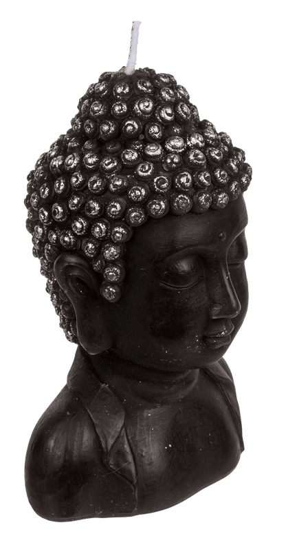 Candle, Buddha head, ca. 8 x 6,5 x 12,5 cm,