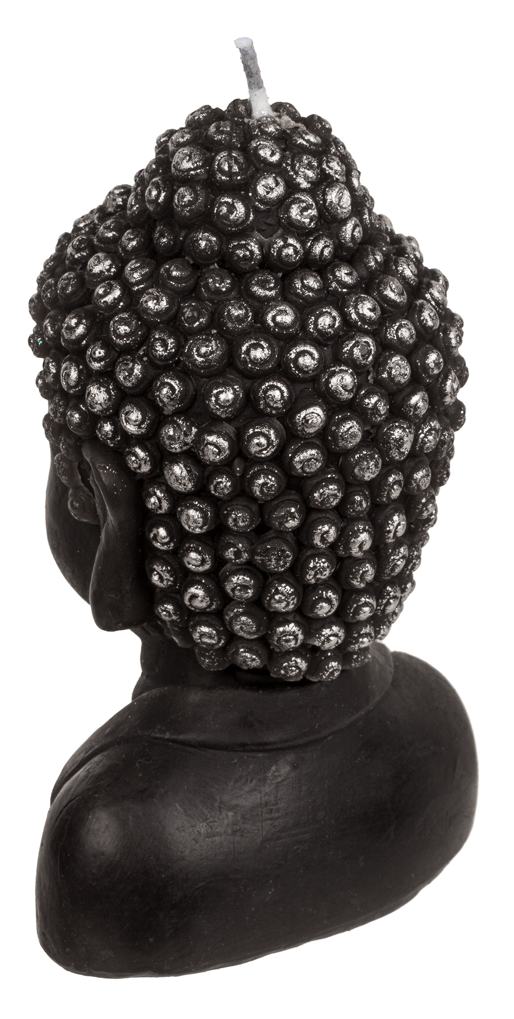 Candle, Buddha head, ca. 8 x 6,5 x 12,5 cm,