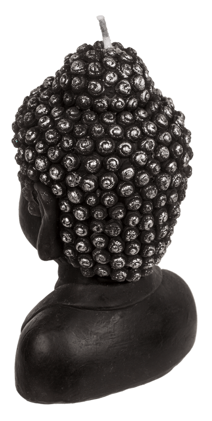 Candle, Buddha head, ca. 8 x 6,5 x 12,5 cm,