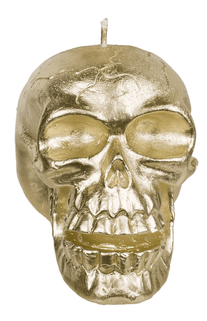 Candle, skull, ca. 12 x 7,5 x 8,5 cm,