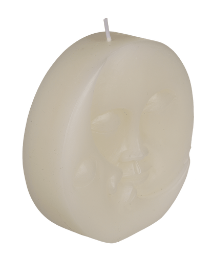 Candle, sun & moon, ca. 10 x 3 cm,