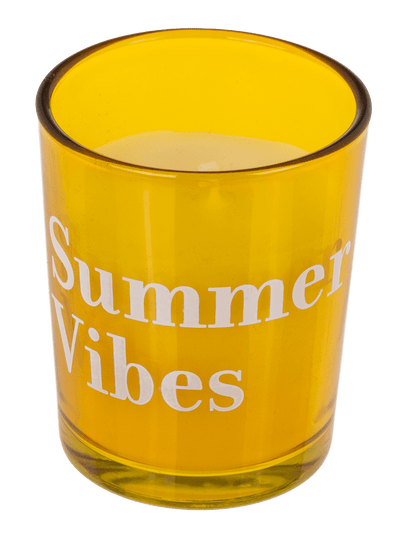 Candle in glass, Summertime, ca. 5,5 x 6,5 cm,