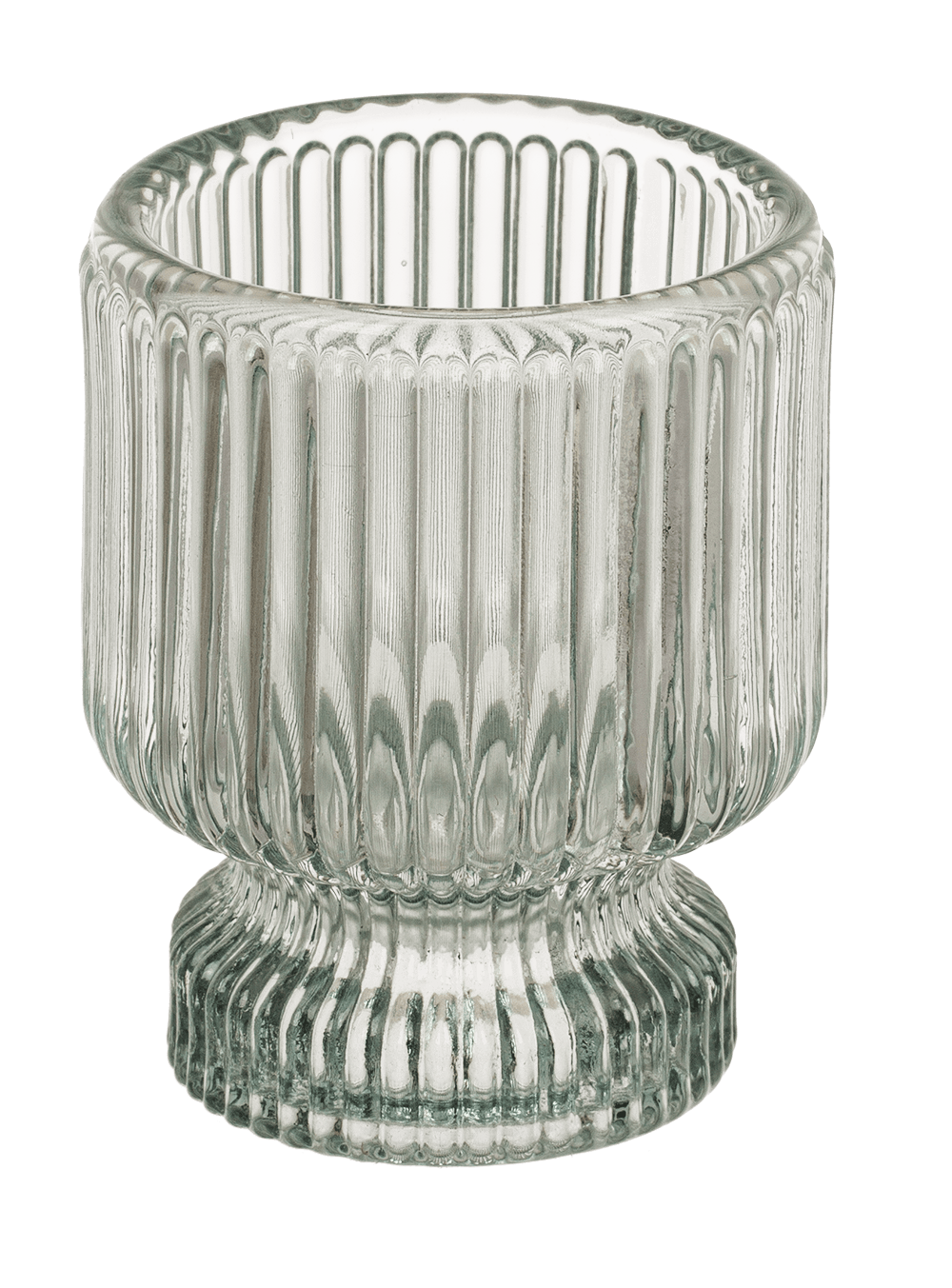 Glass tea light/candle holder, 2 in 1,