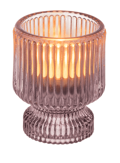 Glass tea light/candle holder, 2 in 1,