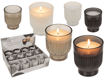 Scented canlde in glass, Fresh cotton,