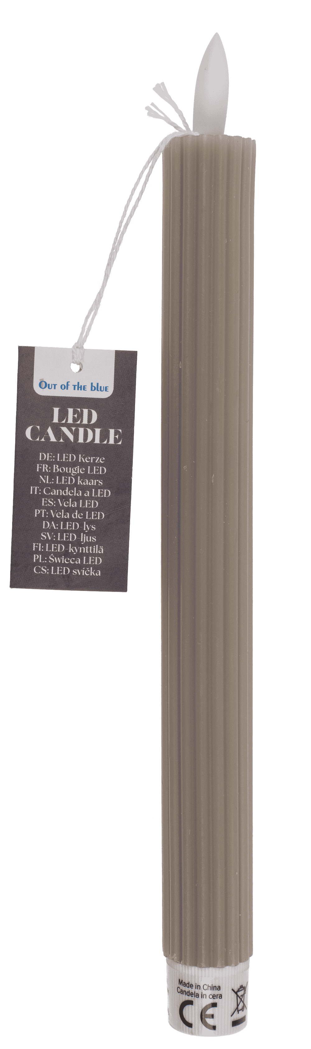 LED stick candle made of real wax,