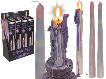 Stick drip candle, 26 x 2 cm,