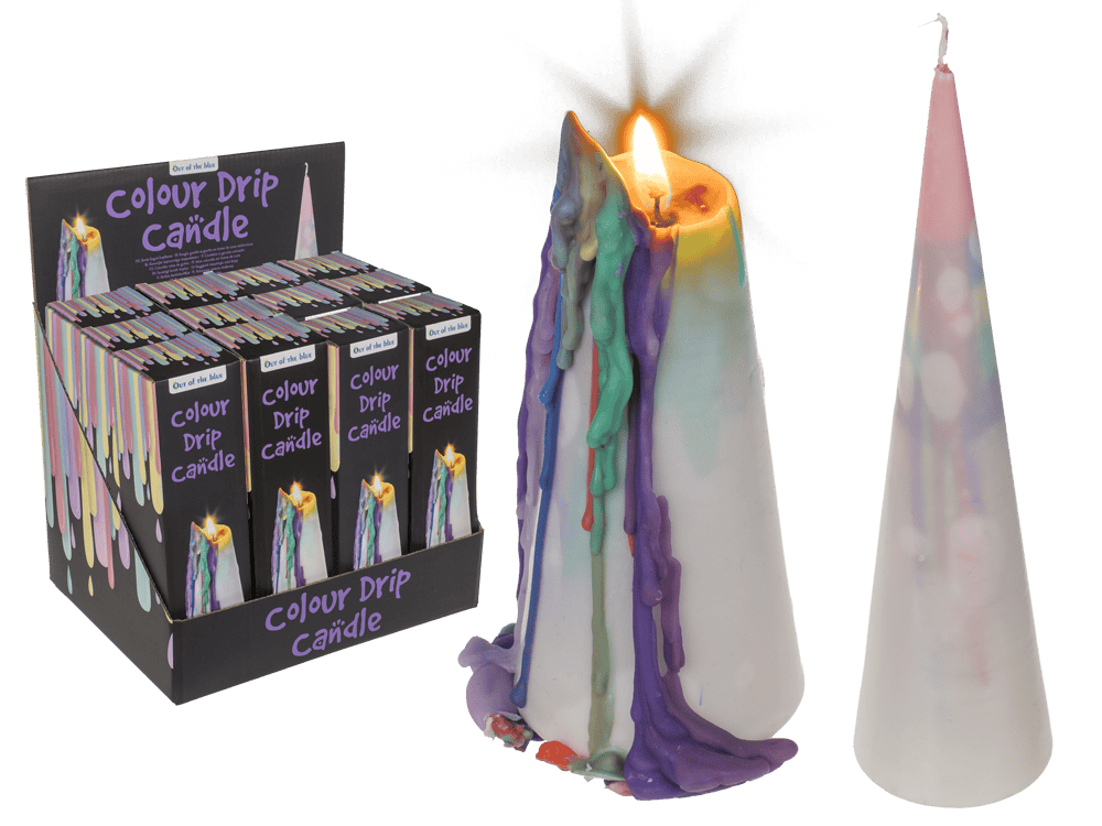 153351_000.png Cone drip candle, 20 x 5,5 cm, - Afbeelding 1
